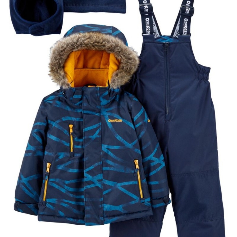OshKosh B'gosh Blue Patterned Kids Jacket & Pants